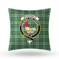 McDonald Lord of the Isles Hunting Tartan Crest Pillow Cover