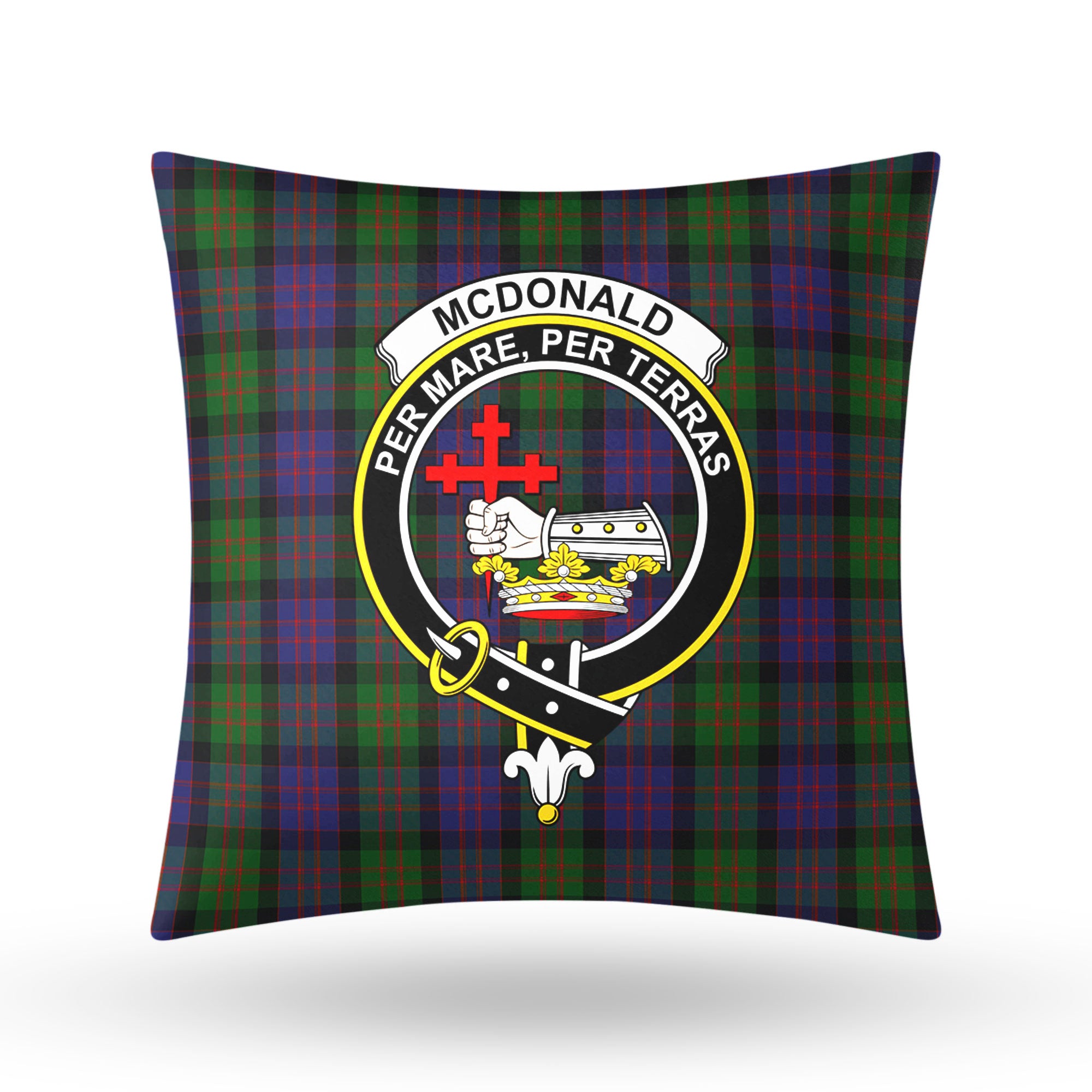 McDonald Tartan Crest Pillow Cover