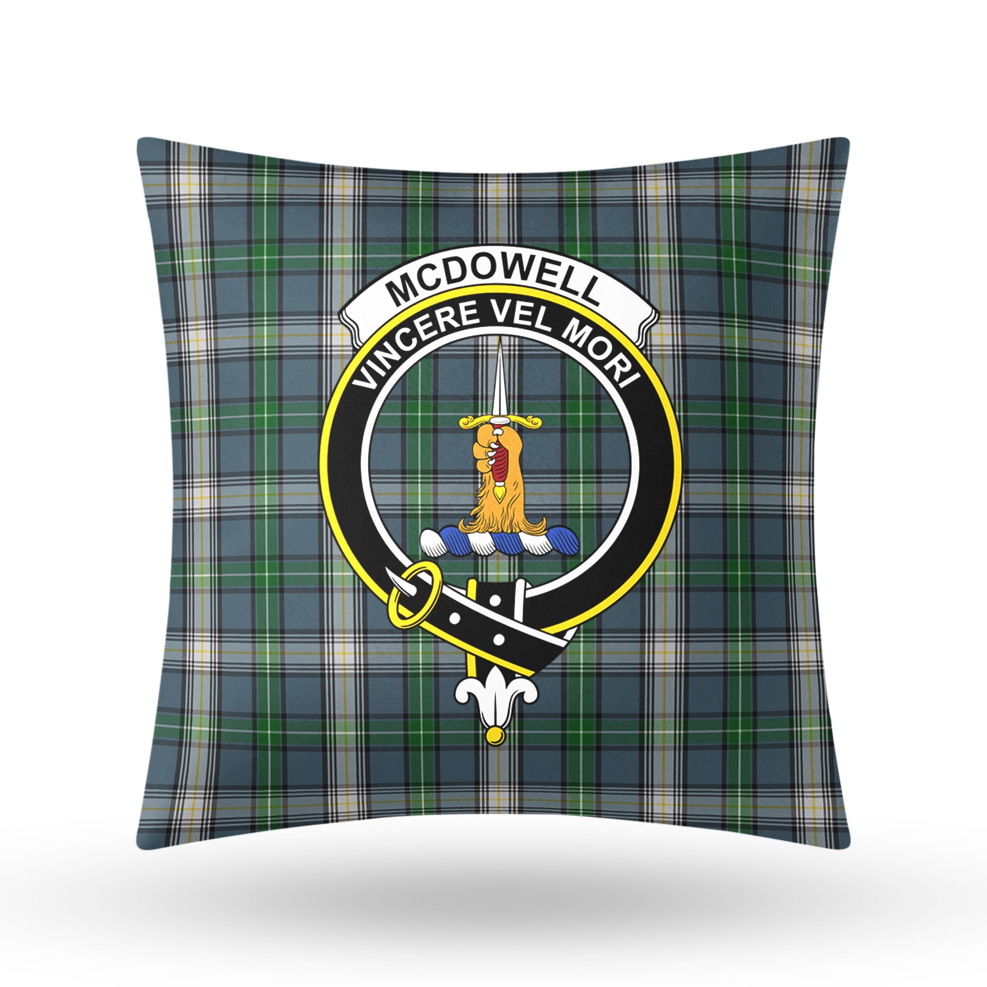 McDowell (MacDowell) Tartan Crest Pillow Cover