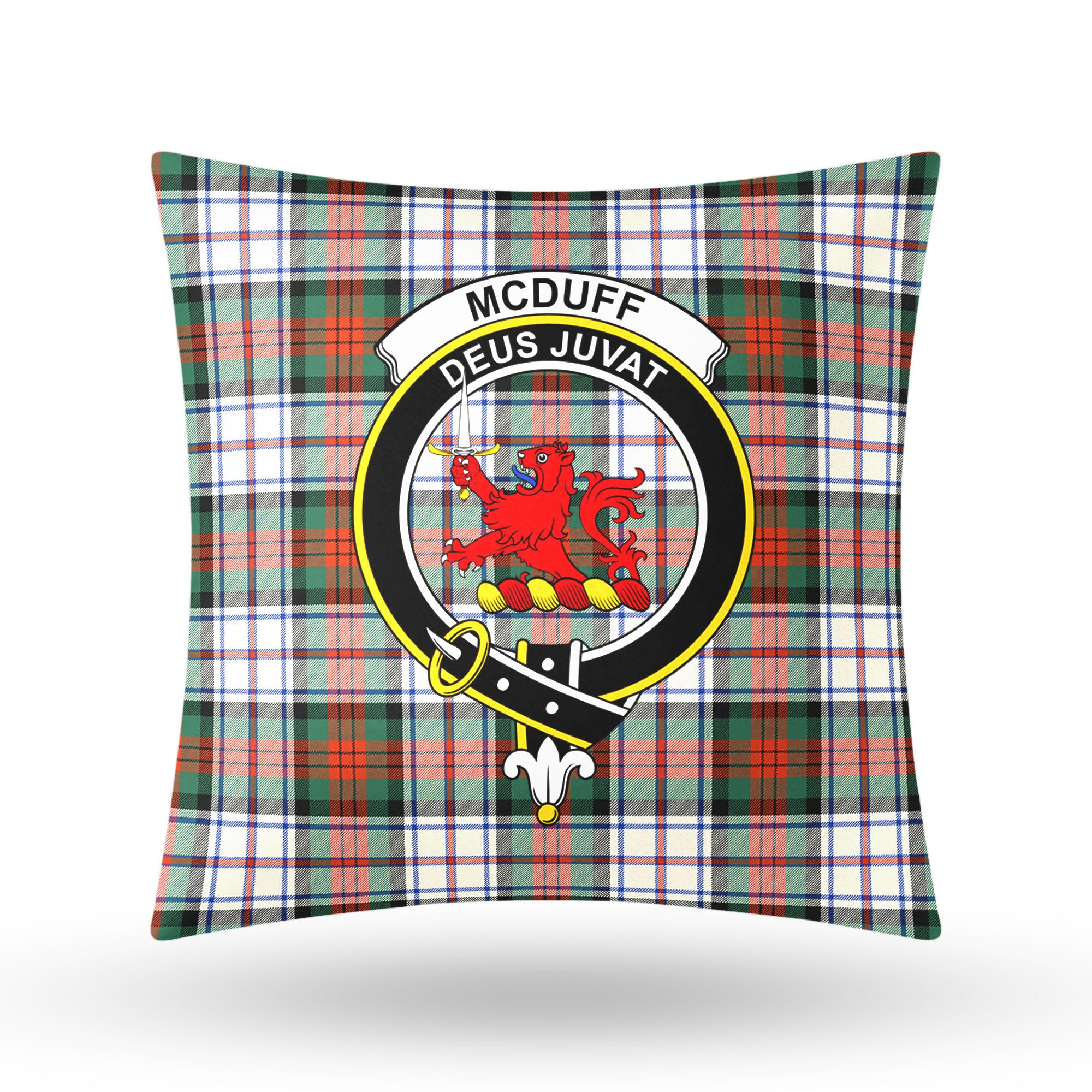 McDuff Dress Ancient Tartan Crest Pillow Cover