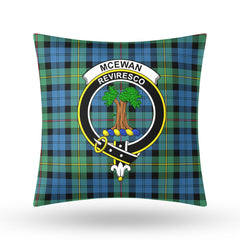 McEwan Ancient Tartan Crest Pillow Cover