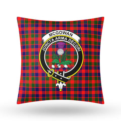 McGowan Tartan Crest Pillow Cover