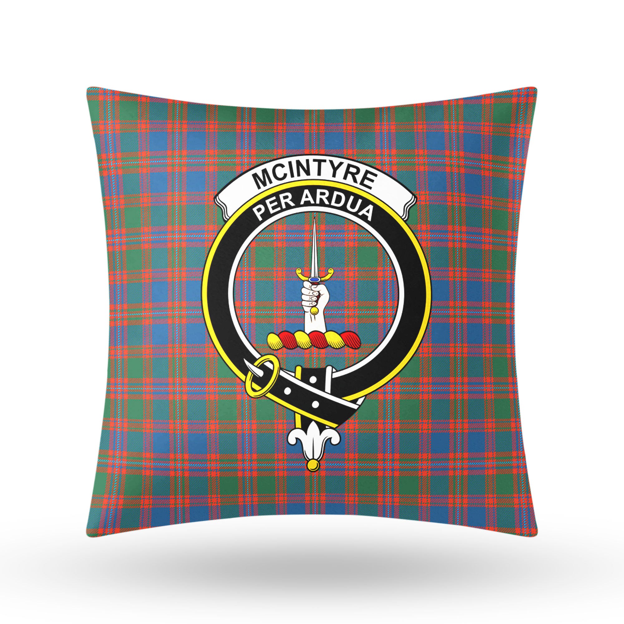 McIntyre Ancient Tartan Crest Pillow Cover