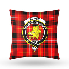 McIver Modern Tartan Crest Pillow Cover