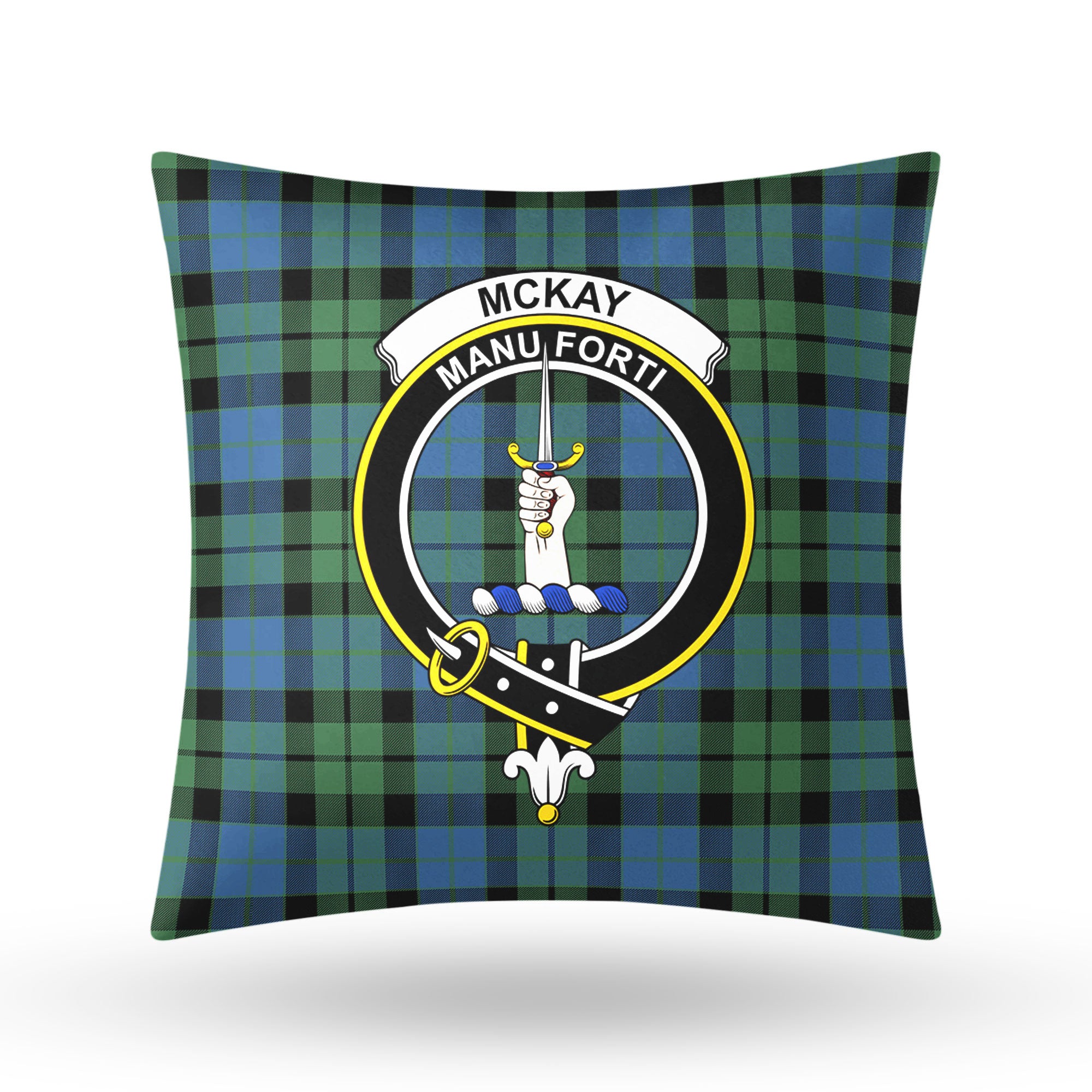 McKay Ancient Tartan Crest Pillow Cover