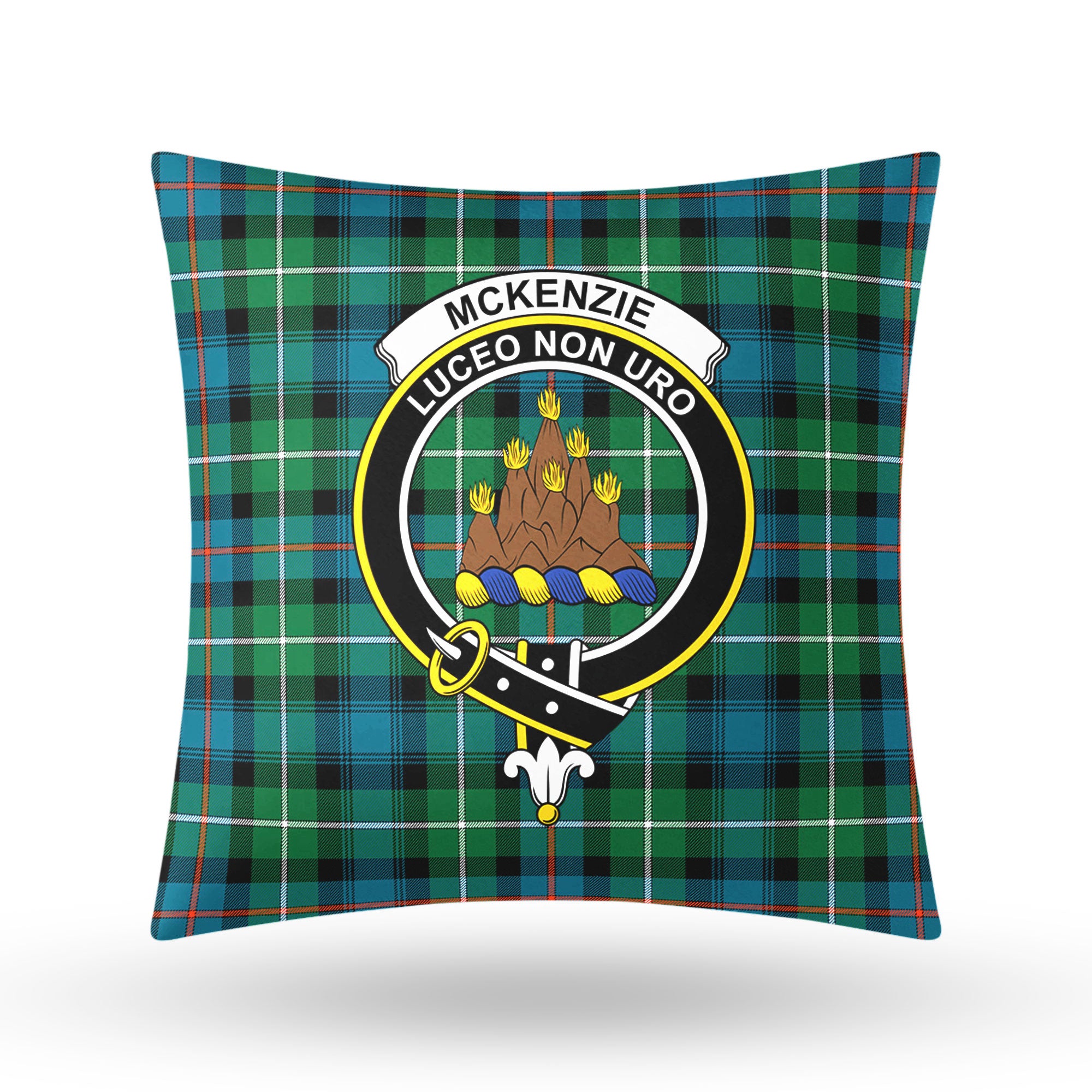 McKenzie Ancient Tartan Crest Pillow Cover