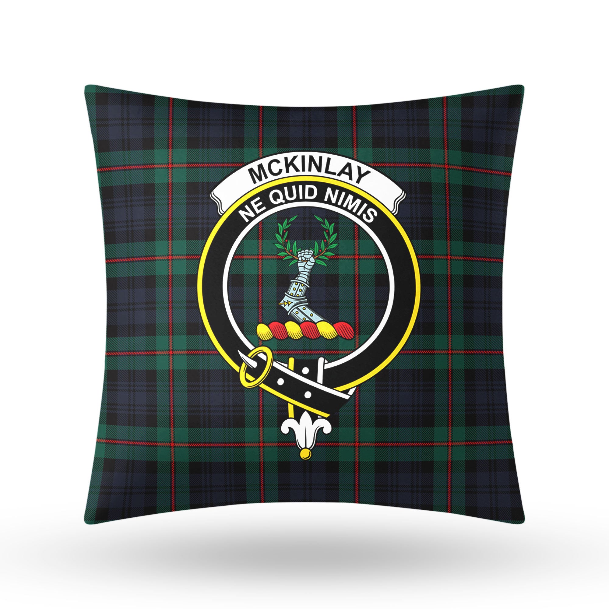 McKinlay Modern Tartan Crest Pillow Cover