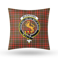 McKintosh Hunting Weathered Tartan Crest Pillow Cover