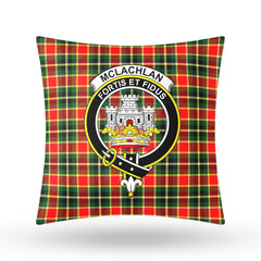 McLachlan Hunting Modern Tartan Crest Pillow Cover