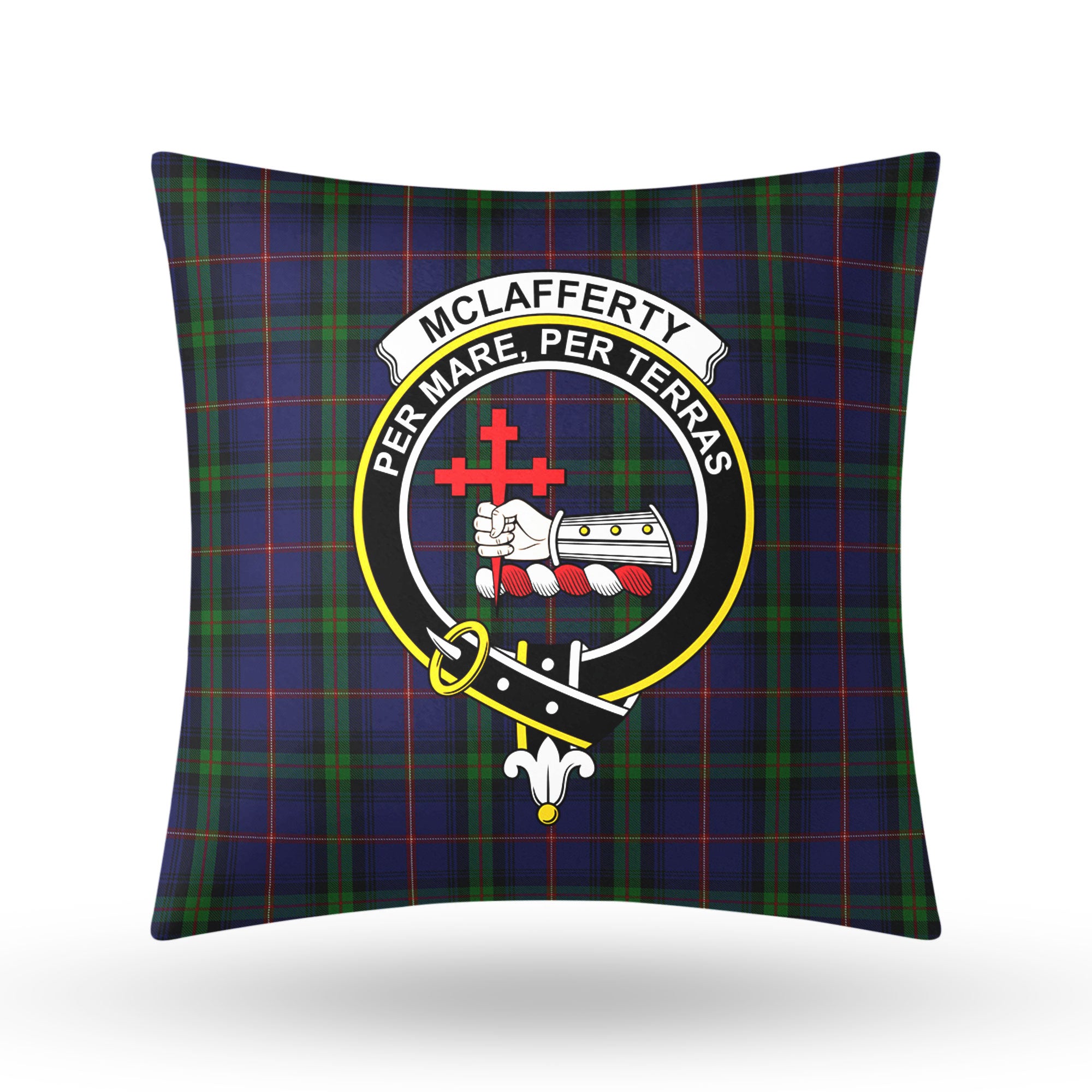 McLafferty Tartan Crest Pillow Cover