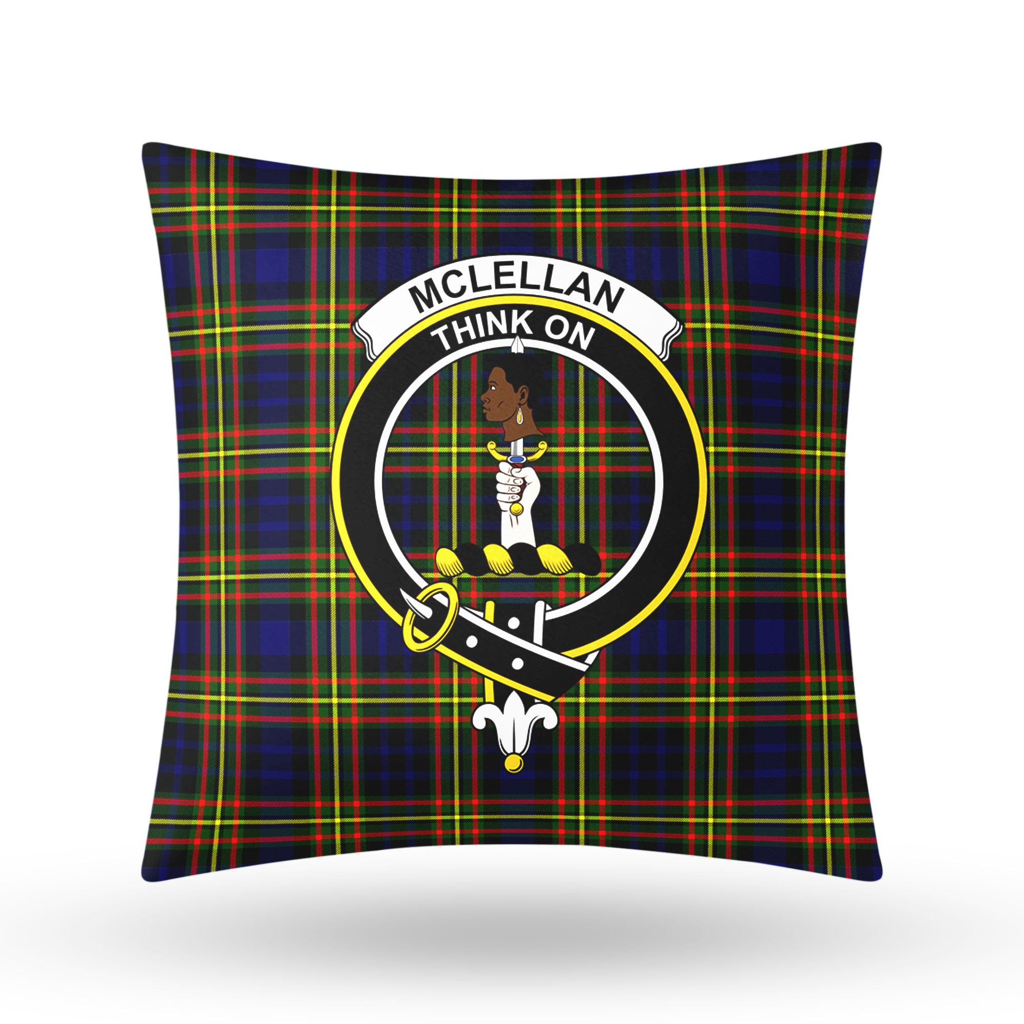 McLellan Modern Tartan Crest Pillow Cover