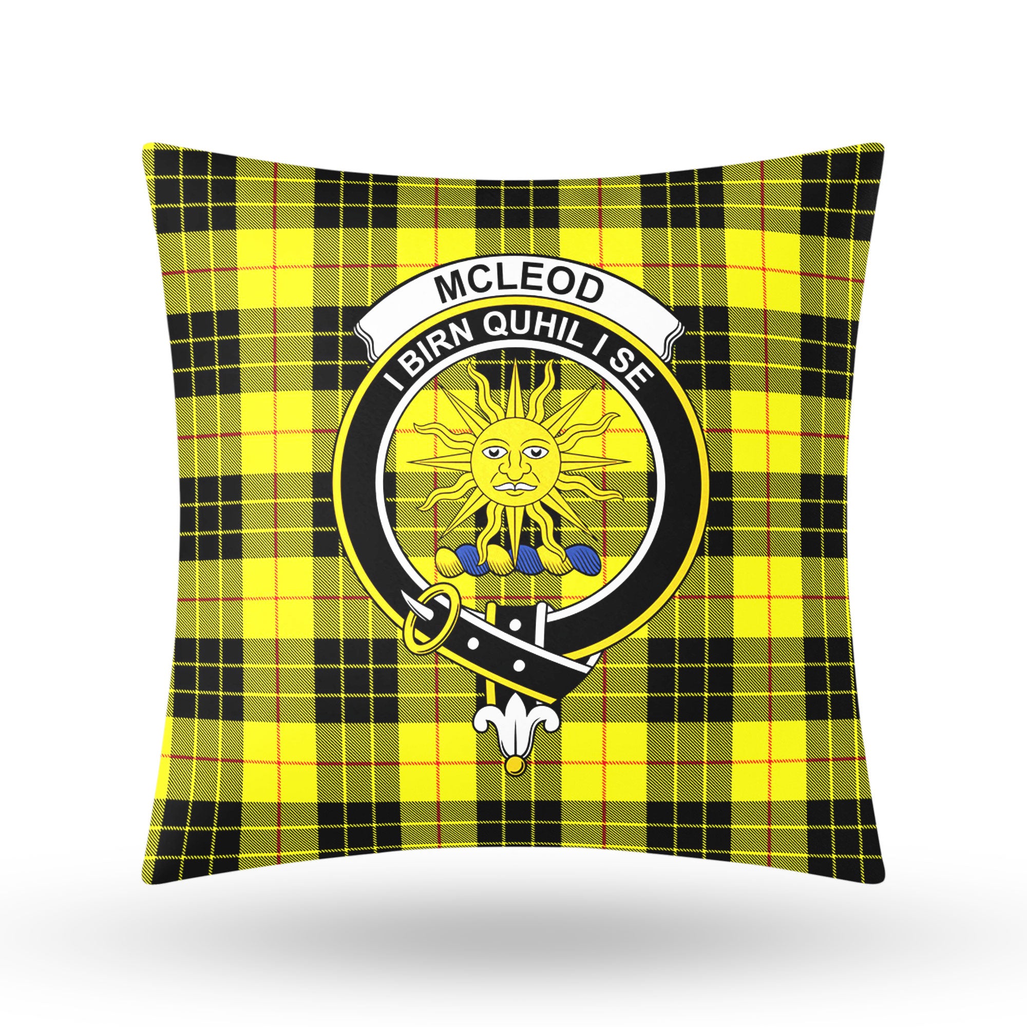 McLeod of Lewis Modern Tartan Crest Pillow Cover