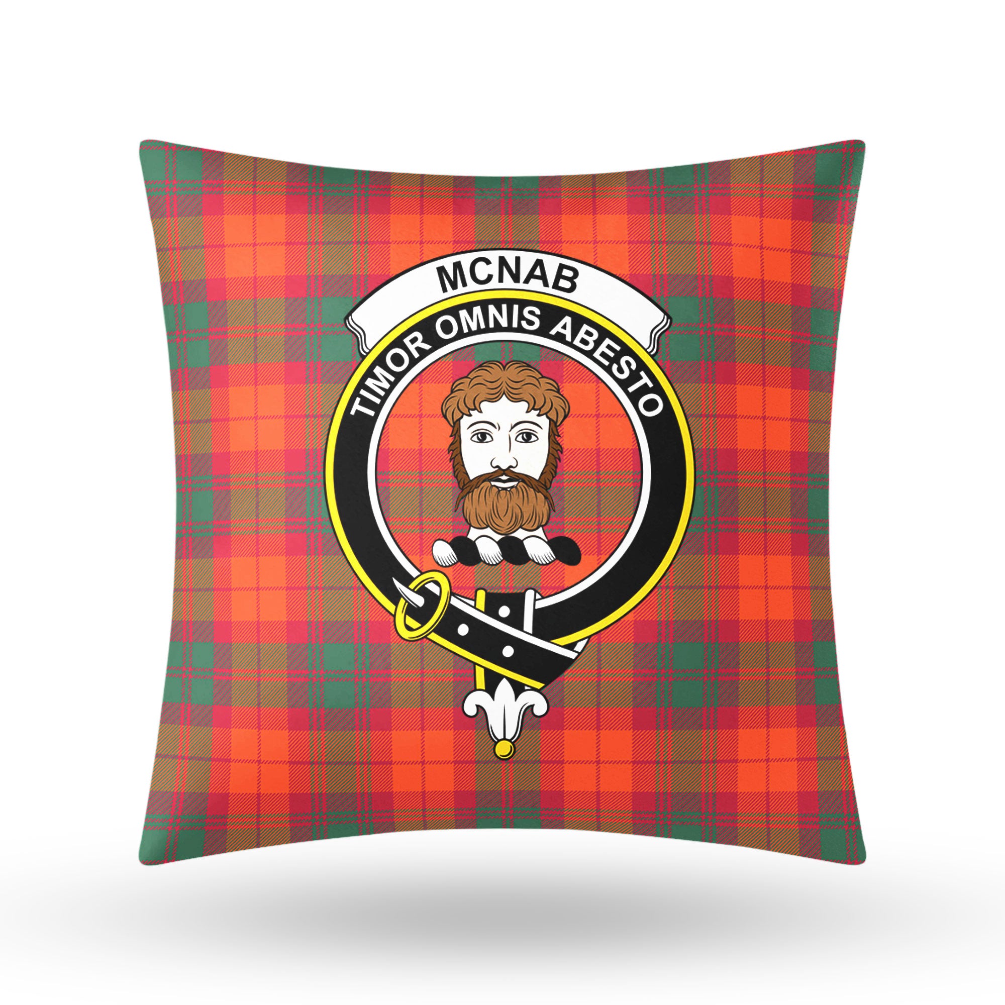 McNab Ancient Tartan Crest Pillow Cover