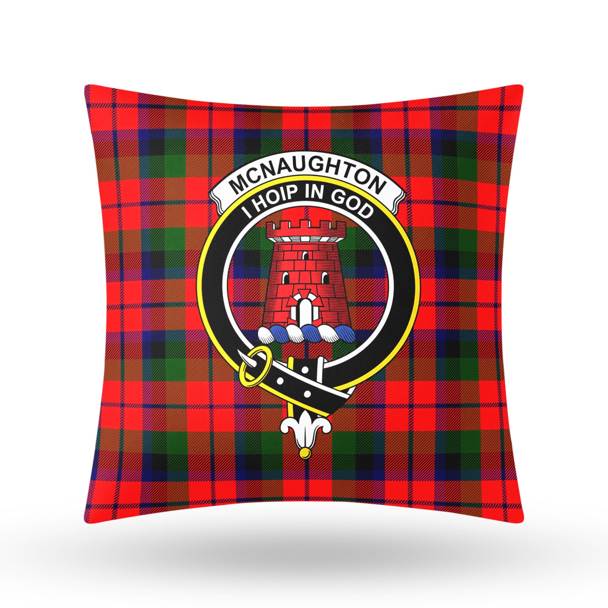 McNaughton Modern Tartan Crest Pillow Cover