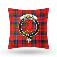 McNicol (of Scorrybreac) Tartan Crest Pillow Cover