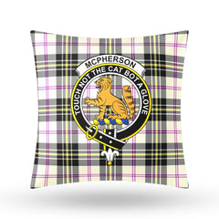 McPherson Dress Ancient Tartan Crest Pillow Cover