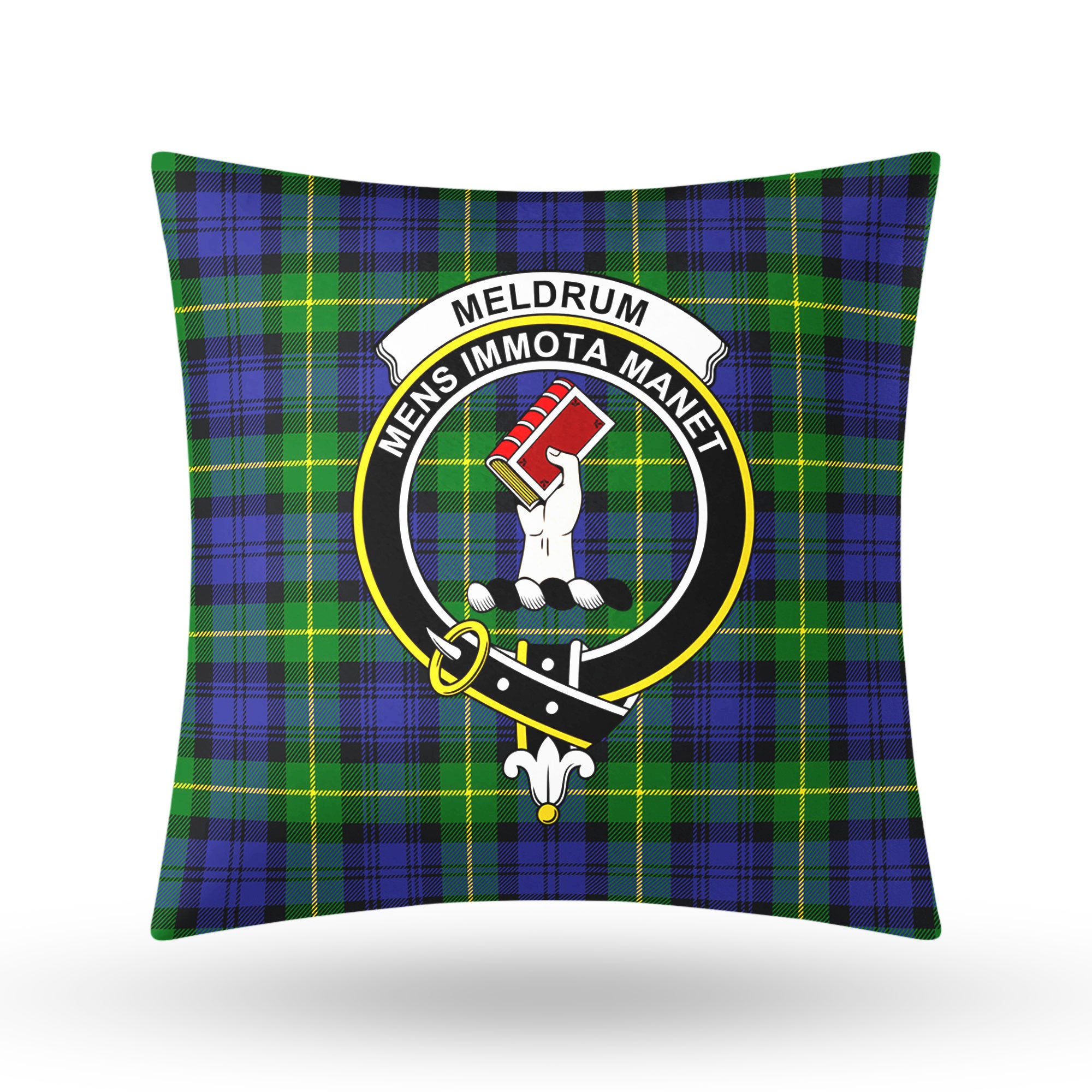 Meldrum Tartan Crest Pillow Cover