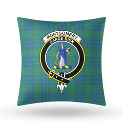 Montgomery Ancient Tartan Crest Pillow Cover