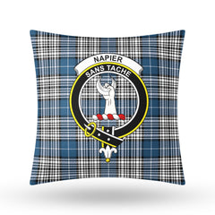 Napier Modern Tartan Crest Pillow Cover