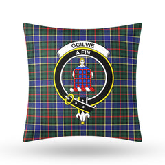 Ogilvie Hunting Modern Tartan Crest Pillow Cover