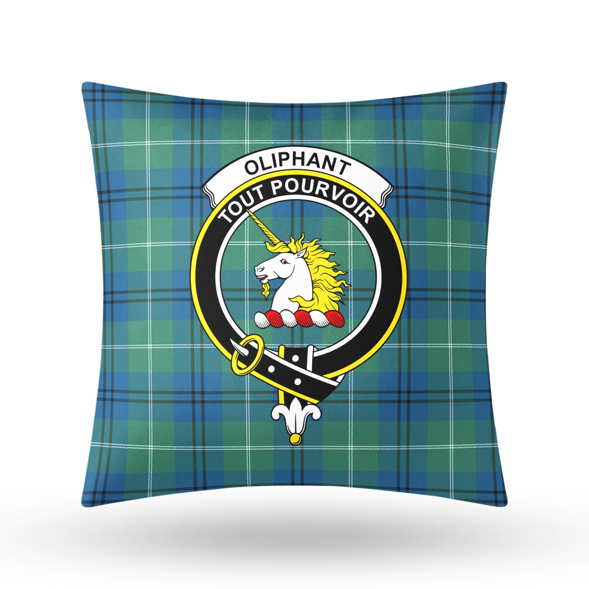 Oliphant Ancient Tartan Crest Pillow Cover