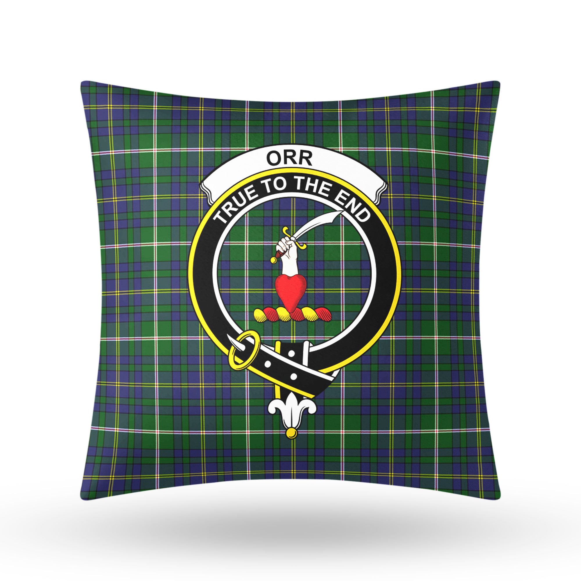 Orr Tartan Crest Pillow Cover