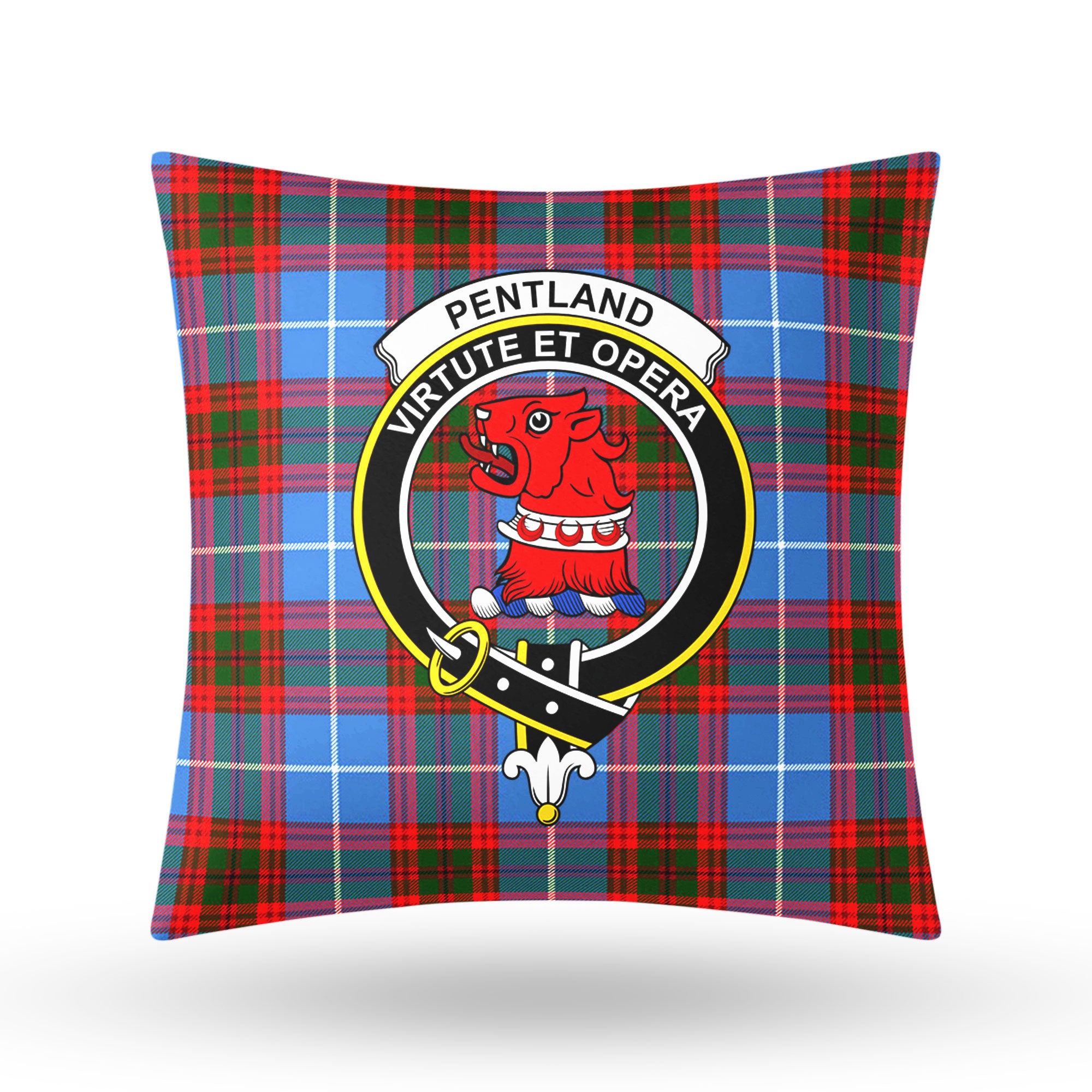 Pentland Tartan Crest Pillow Cover