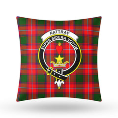 Rattray Modern Tartan Crest Pillow Cover