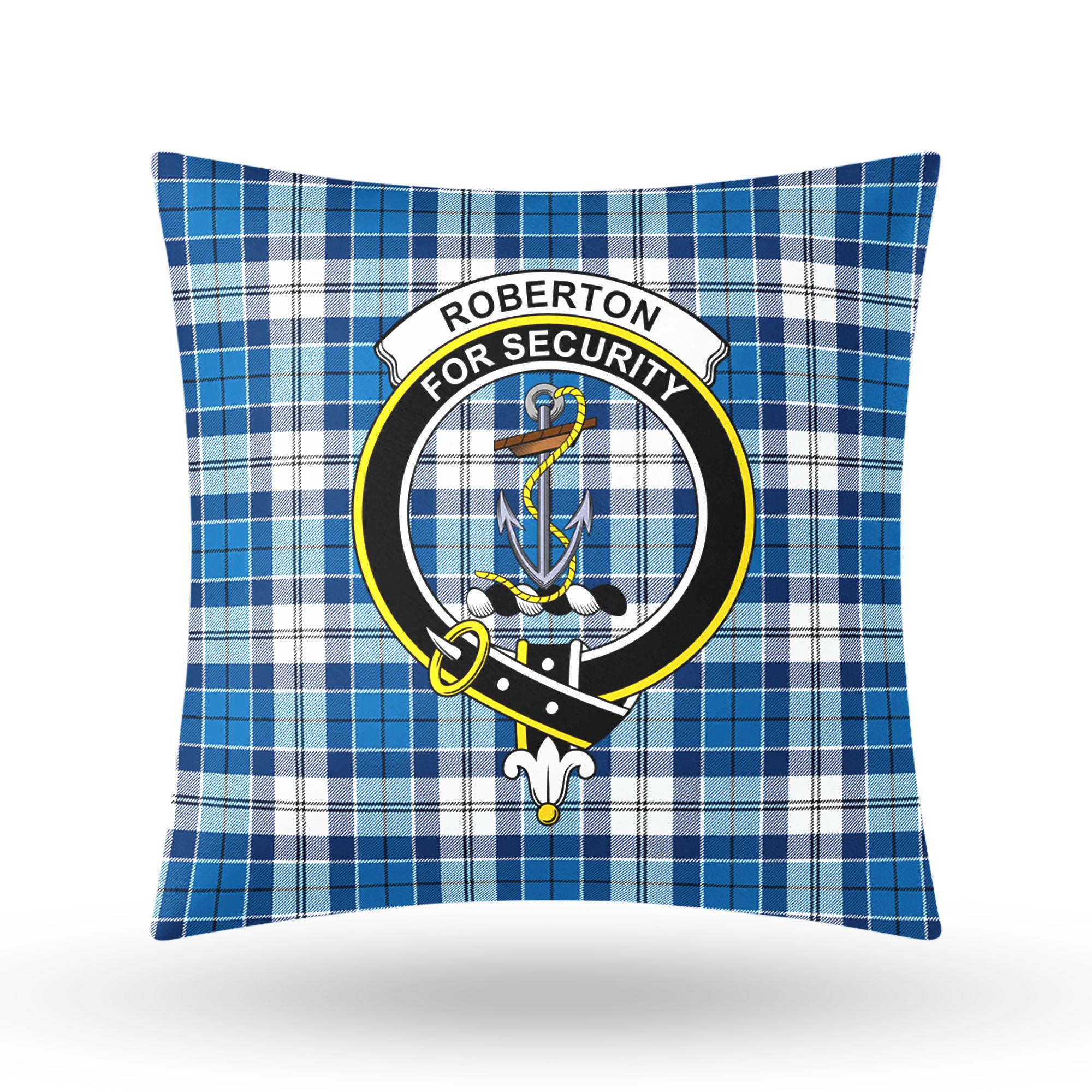 Roberton Tartan Crest Pillow Cover