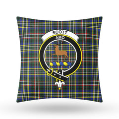 Scott Green Modern Tartan Crest Pillow Cover