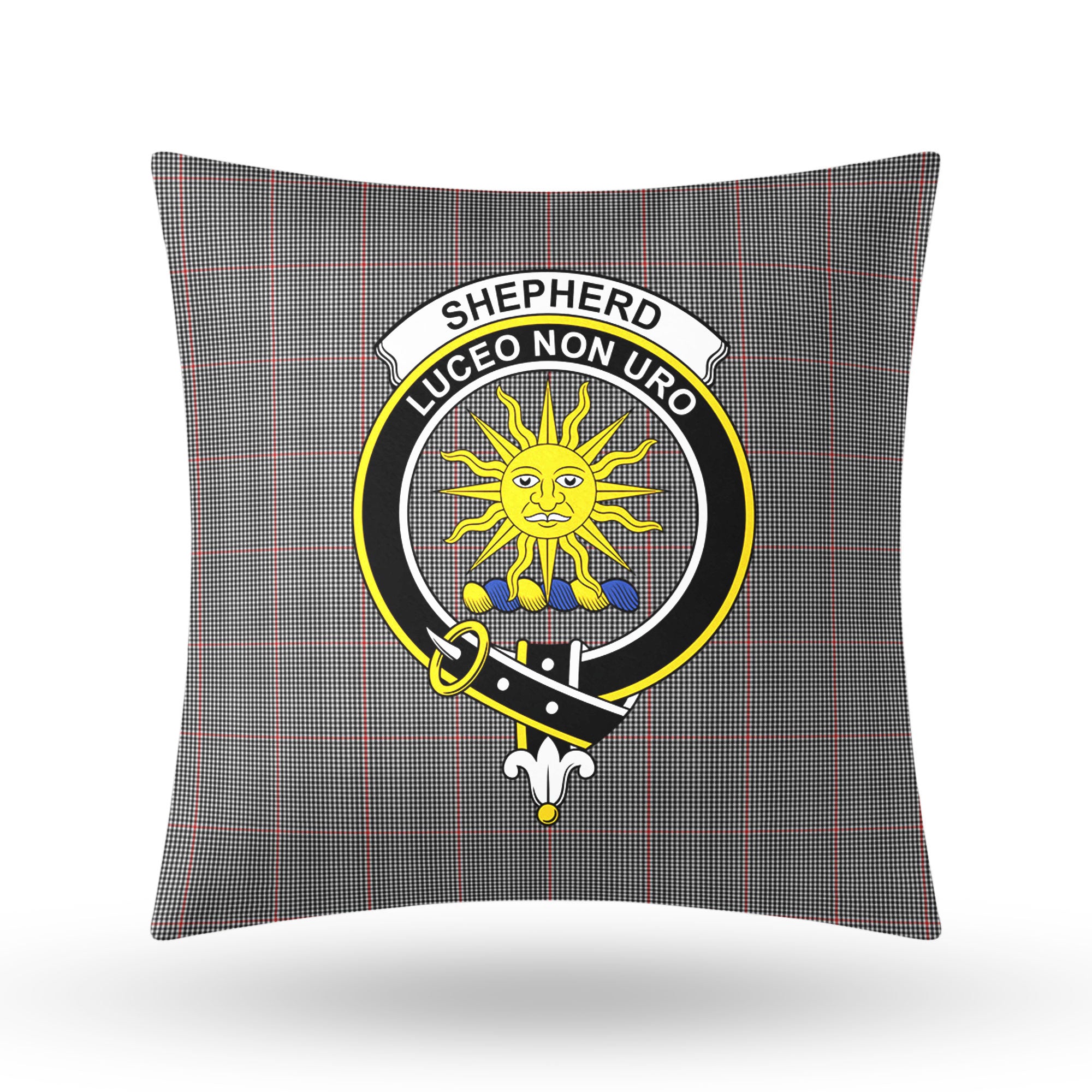 Shepherd Tartan Crest Pillow Cover