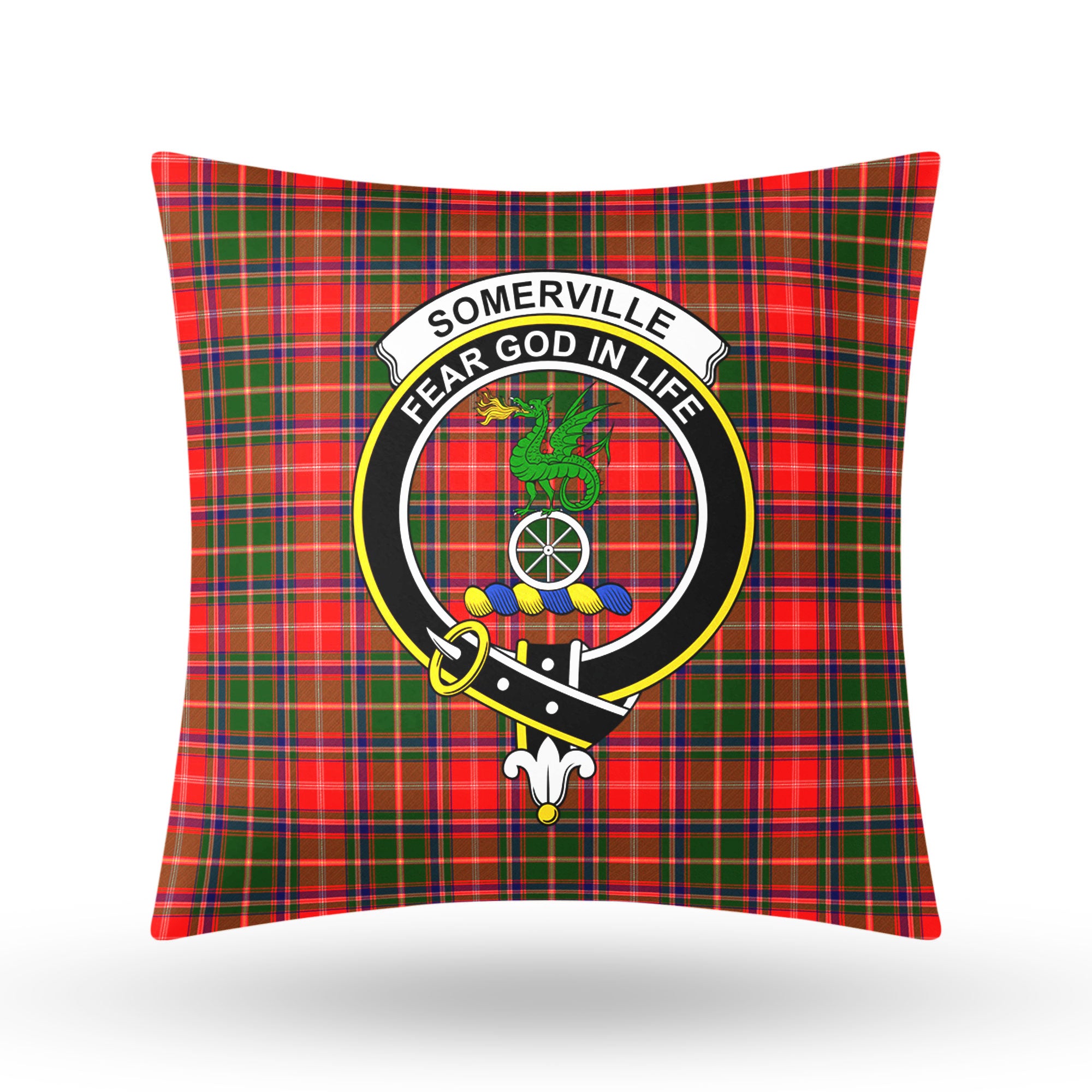 Somerville Tartan Crest Pillow Cover