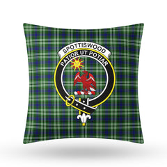 Spottiswood Tartan Crest Pillow Cover