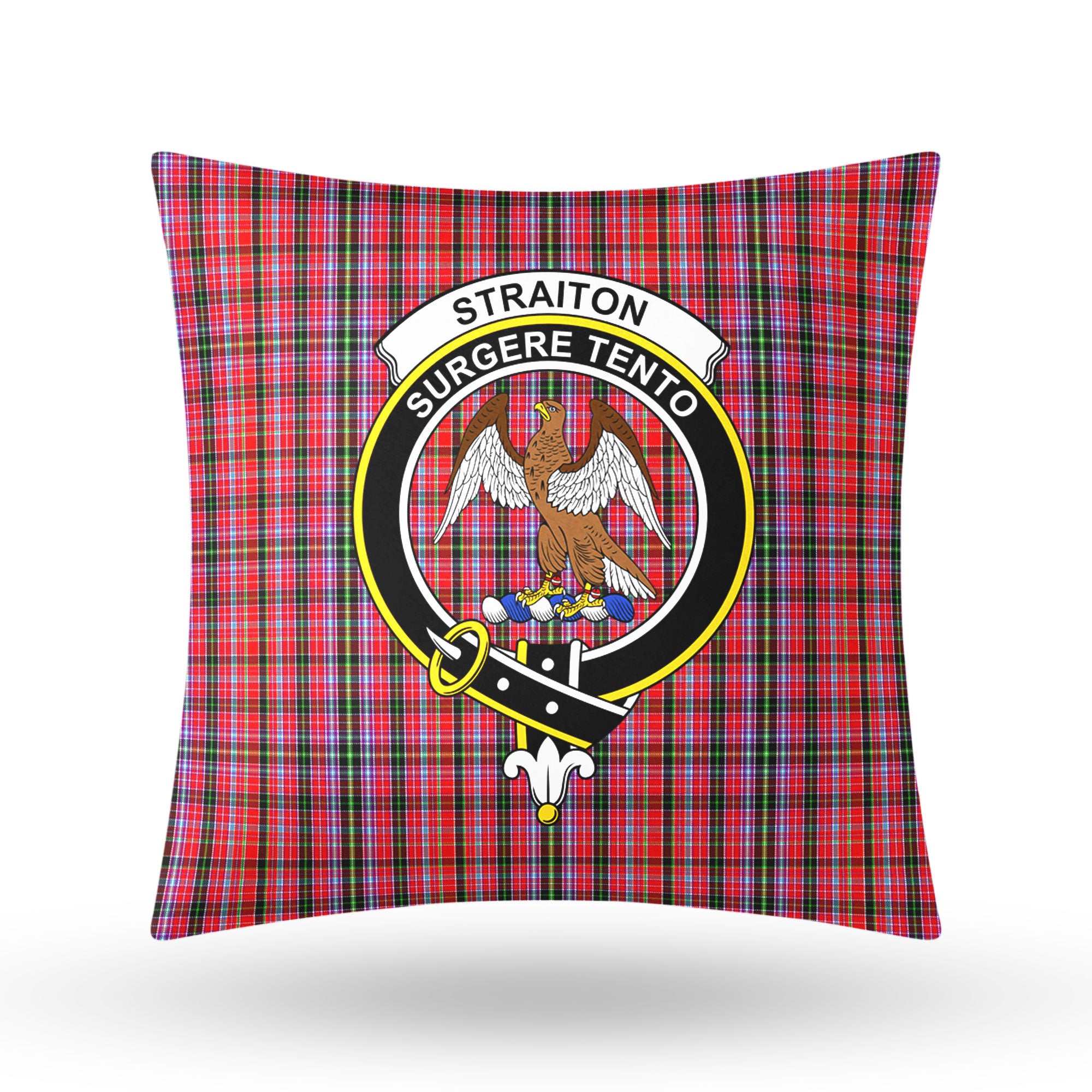 Straiton Tartan Crest Pillow Cover