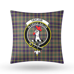 Taylor Weathered Tartan Crest Pillow Cover