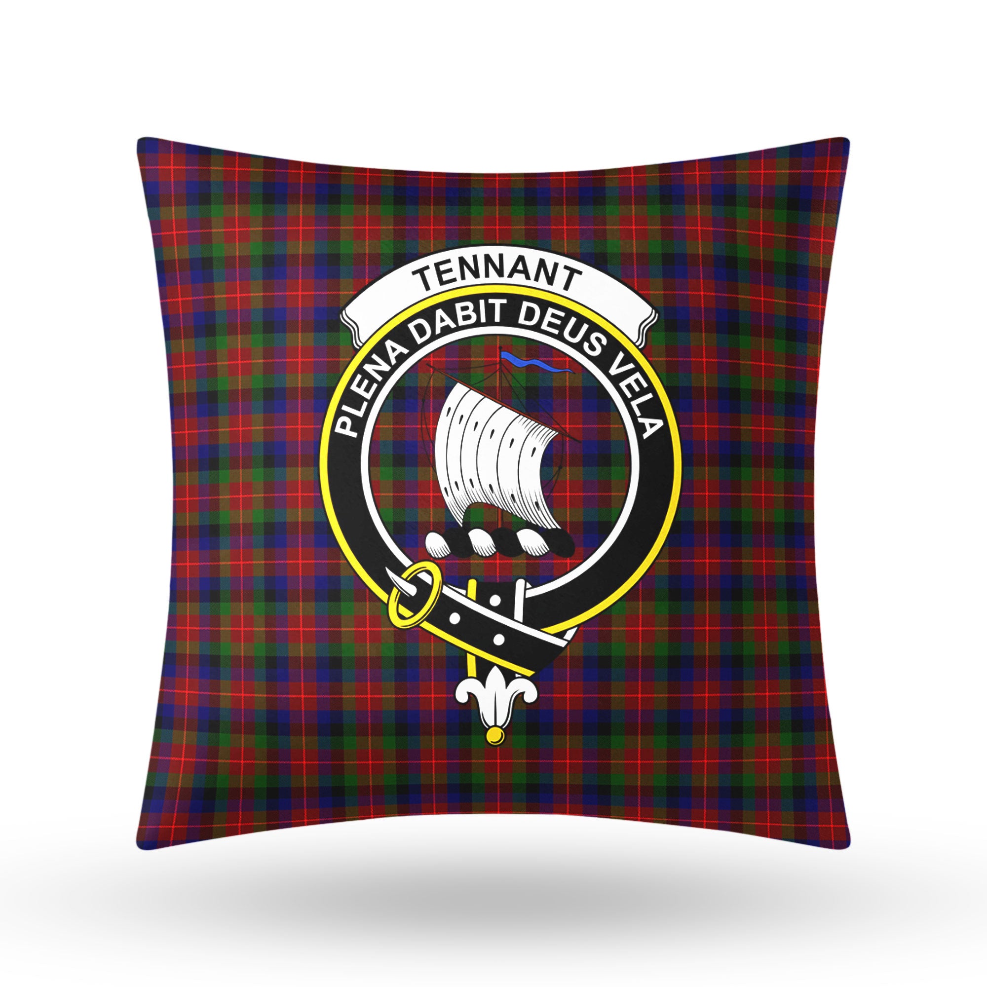 Tennant Tartan Crest Pillow Cover