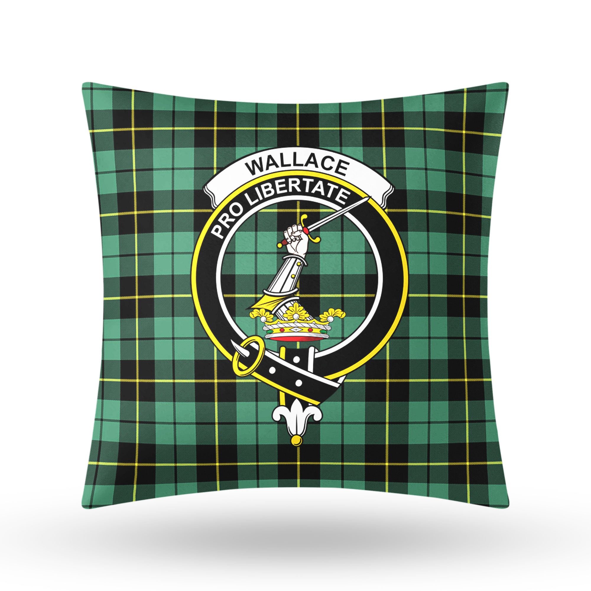 Wallace Hunting Ancient Tartan Crest Pillow Cover