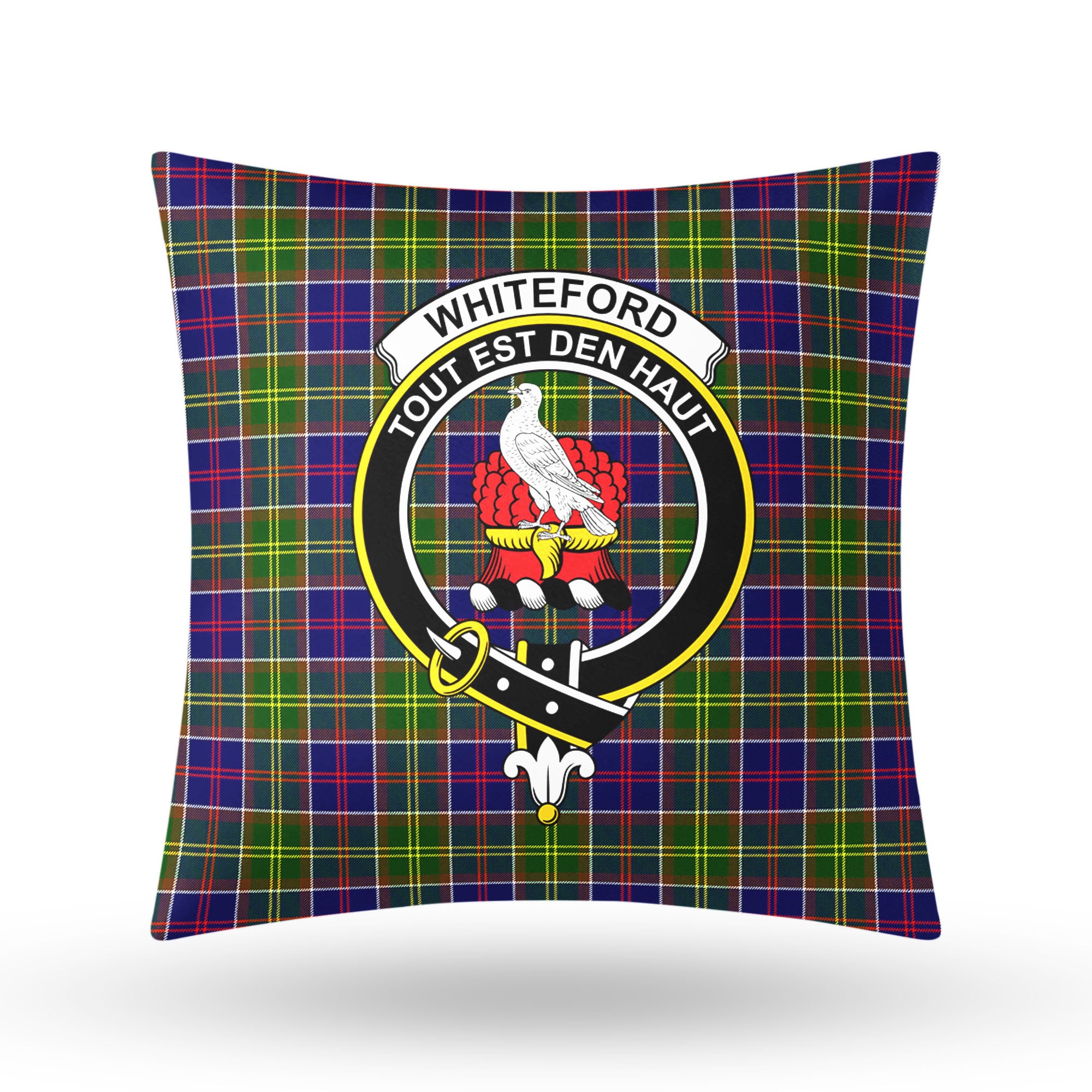 Whiteford Tartan Crest Pillow Cover