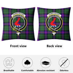 Armstrong Modern Tartan Crest Pillow Cover