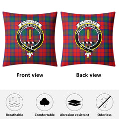 Auchinleck Tartan Crest Pillow Cover