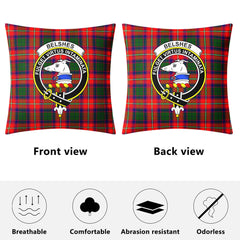 Belshes Tartan Crest Pillow Cover