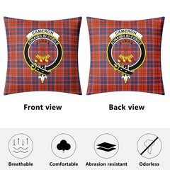 Cameron of Lochiel Ancient Tartan Crest Pillow Cover