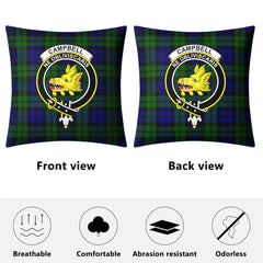 Campbell Modern Tartan Crest Pillow Cover