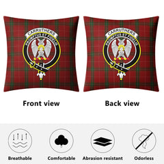 Carruthers Tartan Crest Pillow Cover