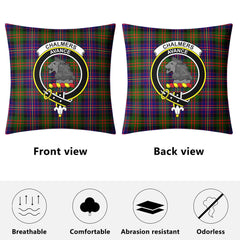 Chalmers Tartan Crest Pillow Cover