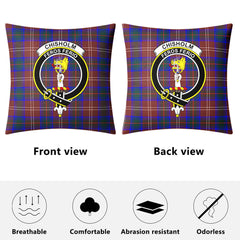 Chisholm Hunting Modern Tartan Crest Pillow Cover