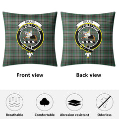 Craig Tartan Crest Pillow Cover