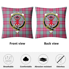 Crawford Ancient Tartan Crest Pillow Cover