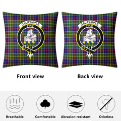 Dalrymple Tartan Crest Pillow Cover