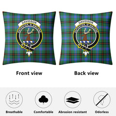 Davidson Ancient Tartan Crest Pillow Cover